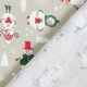 Tissu en coton Cretonne Bonhommes de neige – taupe clair/blanc,  thumbnail number 4