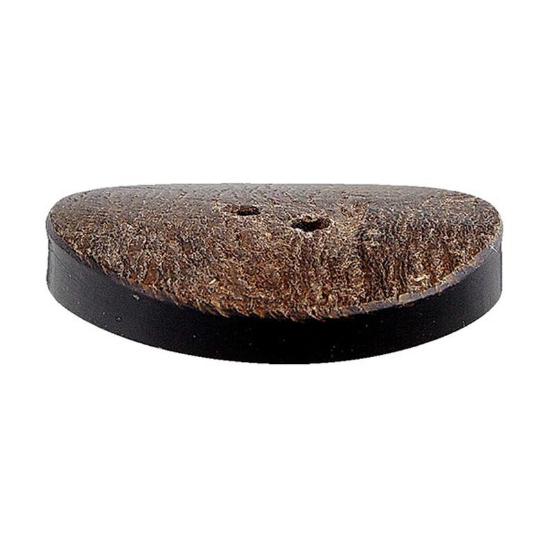 Bouton en corne Folklorique - marron foncé,  image number 2