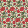 Tissu de décoration Gobelin Pivoines artistiques – beige clair/carmin,  thumbnail number 1