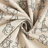 Tissu de décoration Semi-panama gnomes festifs – nature/noir,  thumbnail number 3