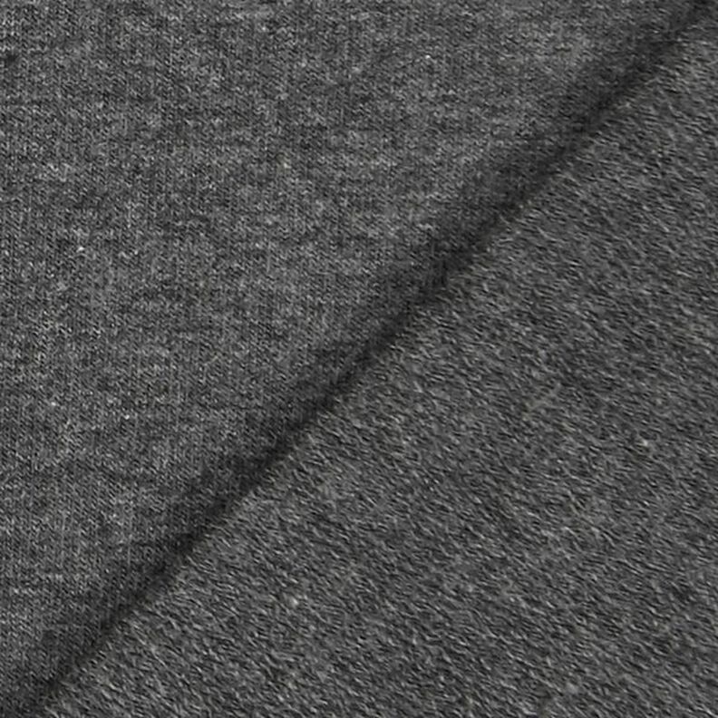 French Terry léger chiné – anthracite,  image number 3