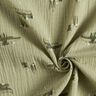 Tissu double gaze de coton Crocodiles et grenouilles – roseau,  thumbnail number 3