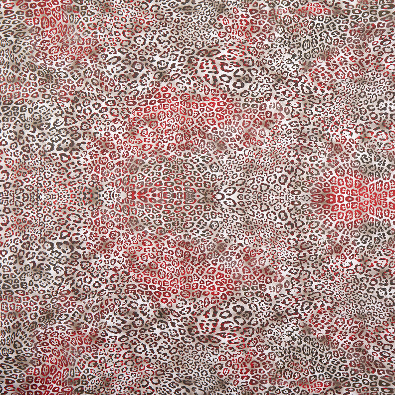 GOTS Popeline coton Motif léopard | TCC x LOOKS by Wolfgang Joop – carmin/taupe clair,  image number 1