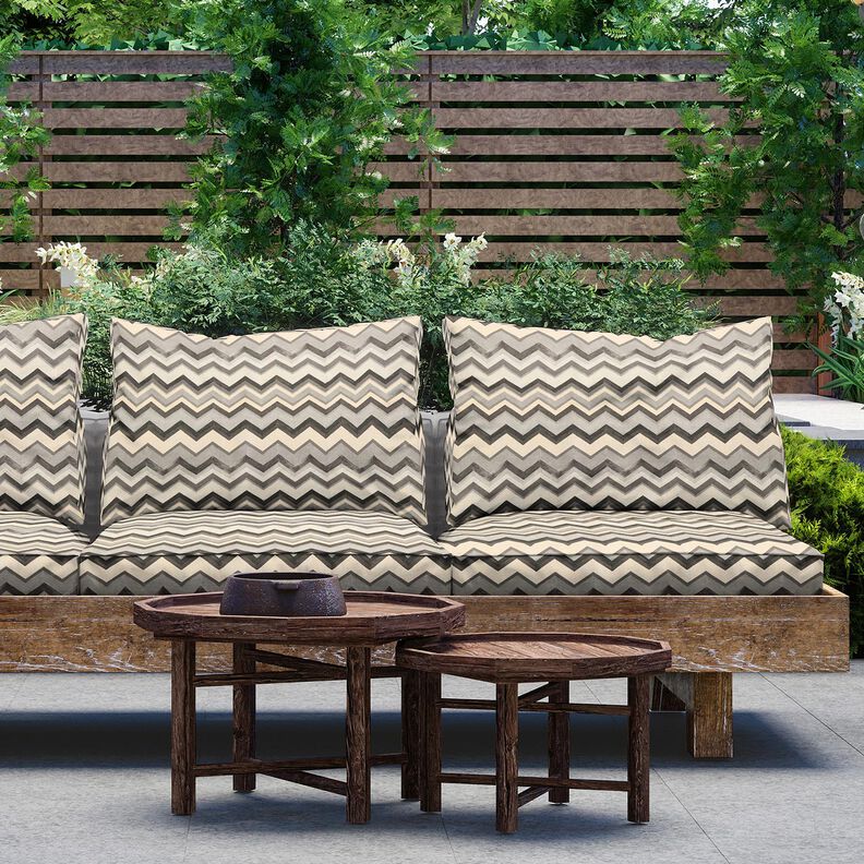 Tissu d’extérieur Canvas Pointes – gris, image number 6