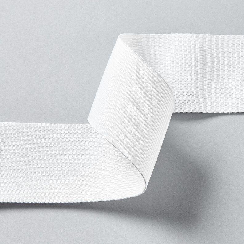 Bande en caoutchouc lisse [3 m | 50 mm] – blanc,  image number 2