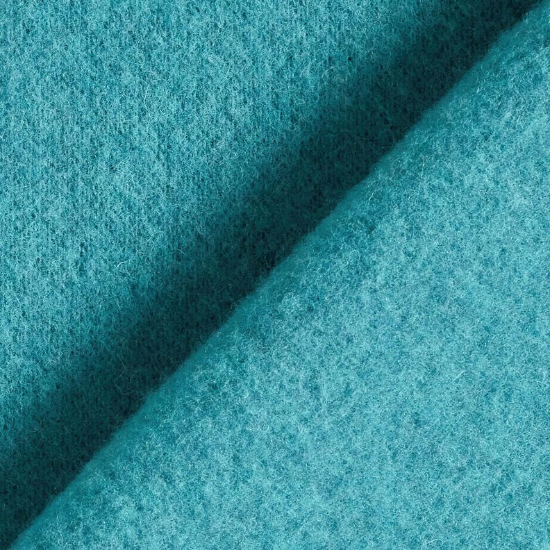 Polaire de laine pure laine vierge Uni – turquoise, image number 3