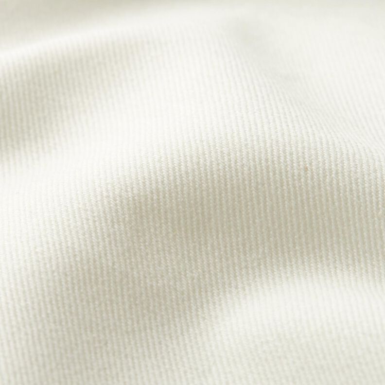 Denim de coton stretch mélangé moyen – écru,  image number 2