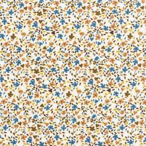 Tissu en coton Cretonne fleurs éparpillées – beige clair/marron clair,  Tissu en coton Cretonne fleurs éparpillées – beige clair/marron clair,