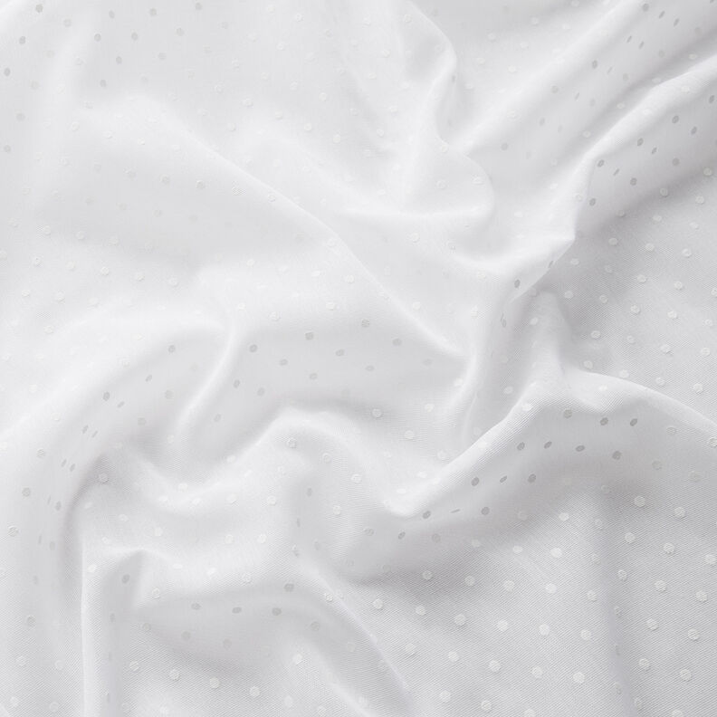 Tissu pour voilages Petits points 300 cm – blanc,  image number 8