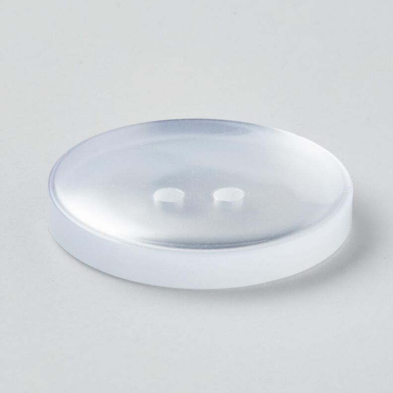 Bouton 2 trous brillant [Ø 25 mm] – blanc,  image number 2