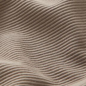 Jersey côtelé ottoman uni – taupe, 