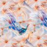 Tissu viscose Impression numérique de fleurs et vagues – abricot/mauve,  thumbnail number 1