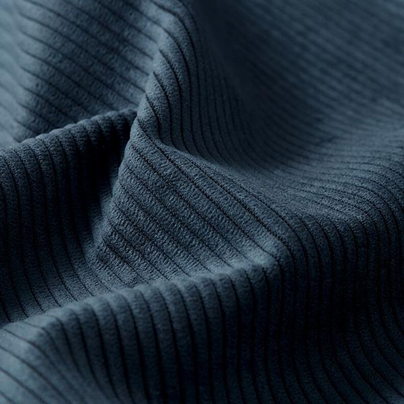 Tissu de revêtement aspect côtelé Fjord – bleu nuit,  image number 2