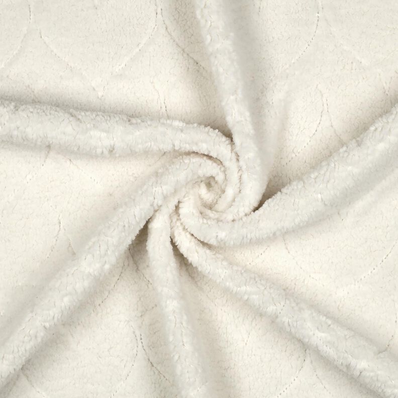 Fourrure synthétique Motif de cœur | Poppy Fabrics – écru, image number 3
