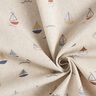 Tissu de décoration Semi-panama Voyage en bateau – nature/bleu,  thumbnail number 3