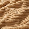 Fausse fourrure à larges rayures horizontales – beige,  thumbnail number 2