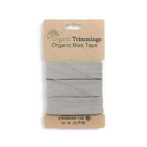 Biais Jersey de coton bio [3 m | 20 mm] – gris clair, 