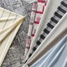 Jersey à rayures pailletées fines – blanc/argent métallisé,  thumbnail number 6