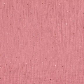Mousseline imprimé feuille Rectangle | by Poppy – vieux rose, 
