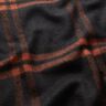 Tissu pour manteau en laine mélangée à carreaux tartan – terre cuite/noir,  thumbnail number 2