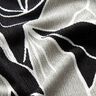 Crêpe stretch Grandes fleurs – noir/gris clair,  thumbnail number 2