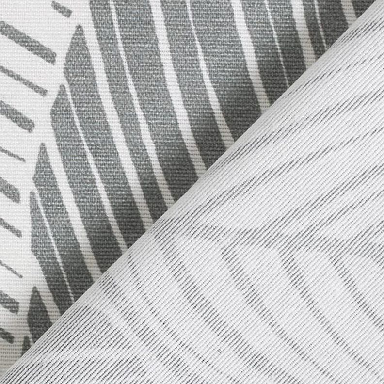 Tissu de décoration Canvas grandes feuilles – gris,  image number 4