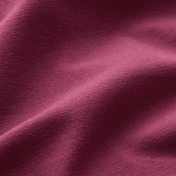 Jersey coton Medium uni – rouge bordeaux,  image number 4