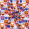 Popeline coton Tissu à carreaux avec cœurs | Poppy Fabrics – ivoire/bleu roi,  thumbnail number 3