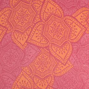 Beachwear serviette hammam ornements jacquard – rouge/orange pêche, 
