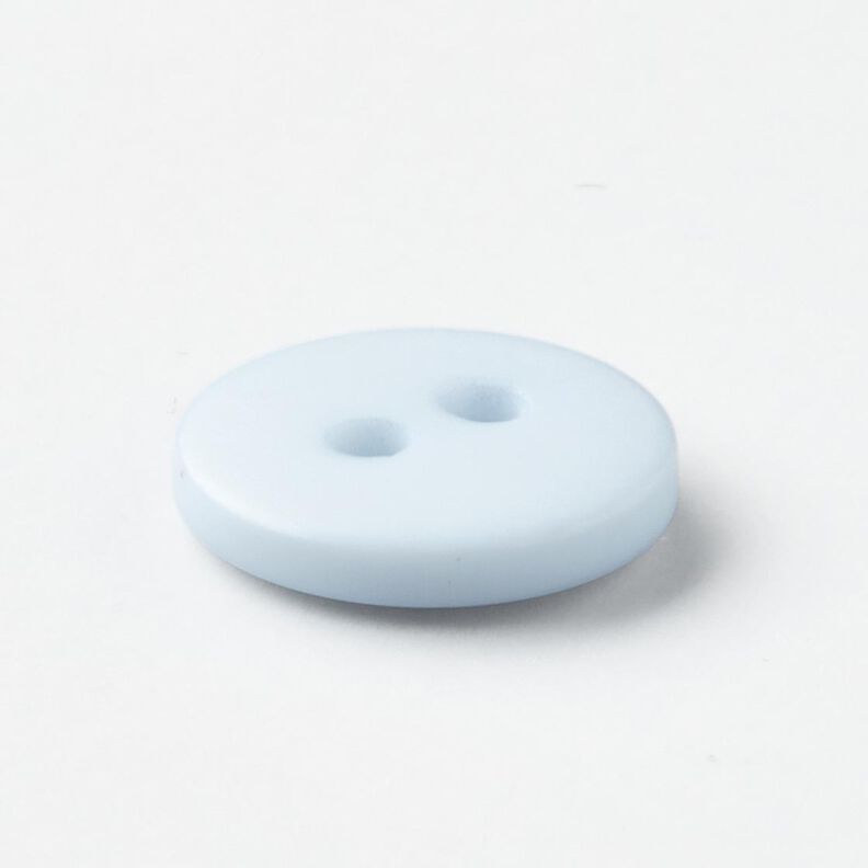 Bouton à 2 trous rond [Ø 11 mm] – bleu argenté,  image number 2