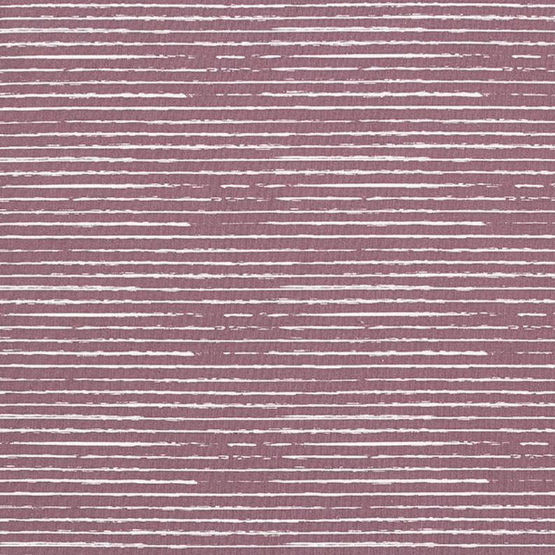Jersey de coton Rayures en gribouillage – aubergine,  image number 1