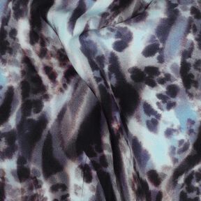 Tissu viscose LENZING™ ECOVERO™ impression numérique animal – bleu noir/bleu glacier, 