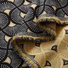 Tissu de décoration Jacquard petits éventails – noir/or,  thumbnail number 3
