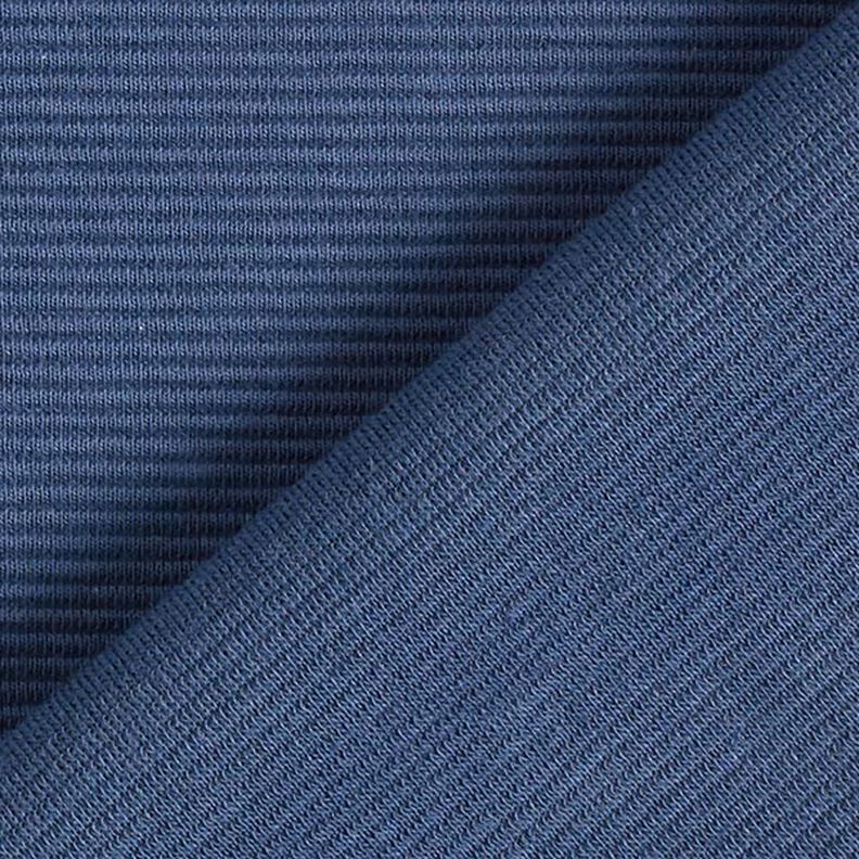 Jersey côtelé ottoman uni – bleu jean,  image number 4