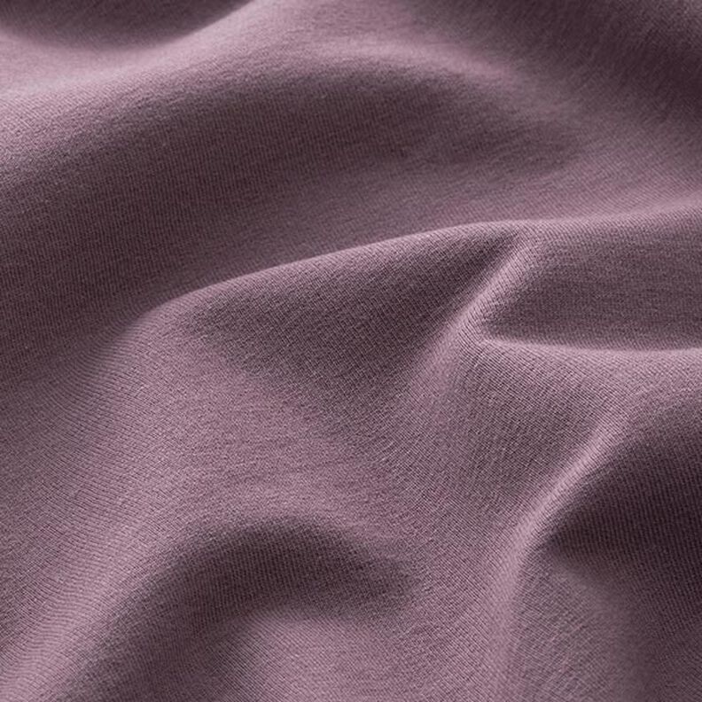Molleton coton léger uni – aubergine,  image number 4