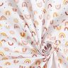 Tissu en coton Cretonne Petits arcs-en-ciel – blanc/moutarde,  thumbnail number 3