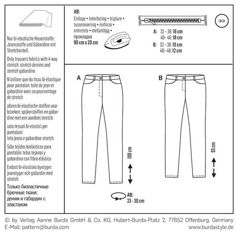 Pantalon / Jean, Burda 6543,  image number 12