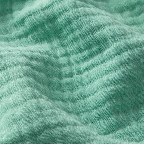 Tissu triple gaze de coton Uni – eucalyptus, 