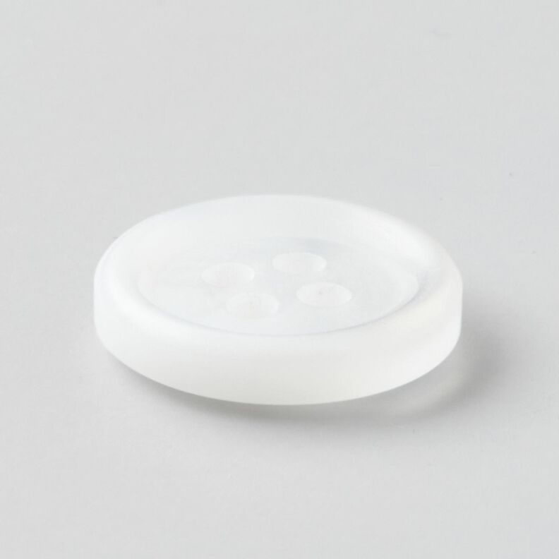 Bouton 4 trous rond [Ø 15 mm] – blanc,  image number 2