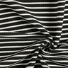 Jersey jacquard Rayures horizontales – noir/blanc,  thumbnail number 3