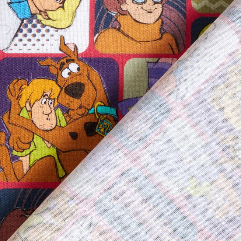 Popeline coton Scooby Doo en BD Tissu sous licence – rouge/mélange de couleurs,  image number 4