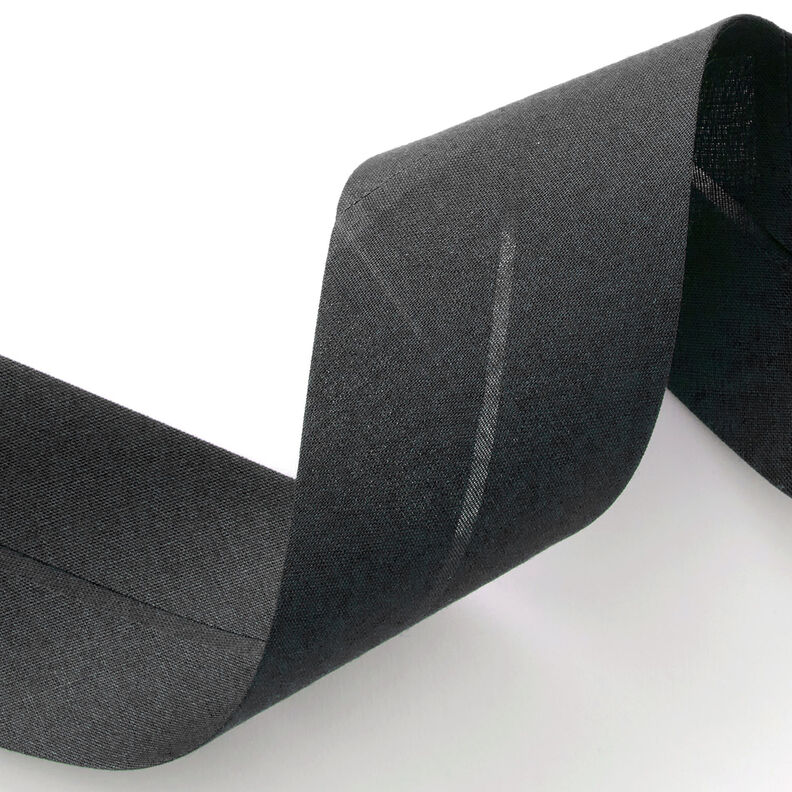 Biais Polycotton [50 mm] – noir,  image number 2