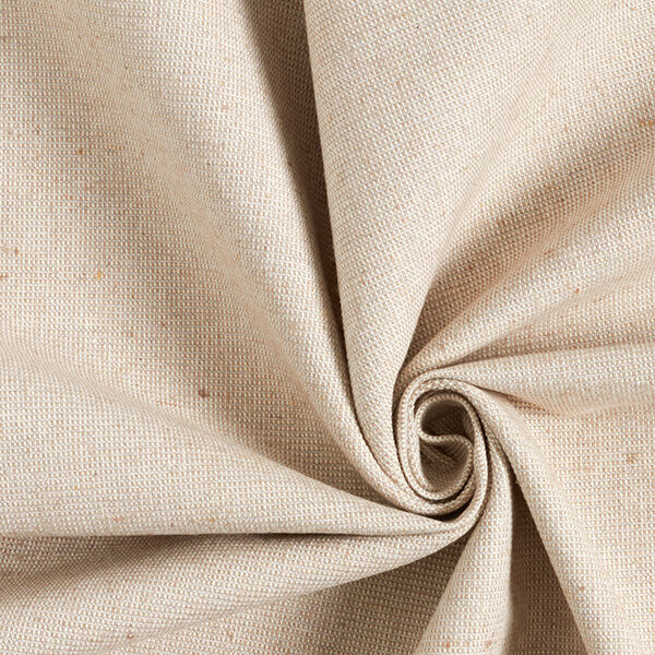Tissu déco semi-panama nervuré en coton recyclé – beige,  image number 1