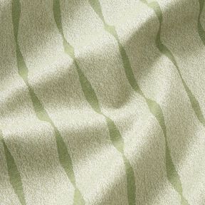 Tissu d’extérieur Canvas Rayures ondulées – olive clair/beige clair, 