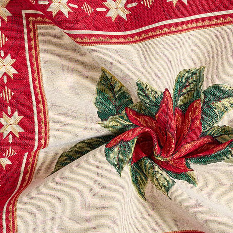 Tissu de décoration pièce Gobelin Etoile de Noël – rouge, image number 3