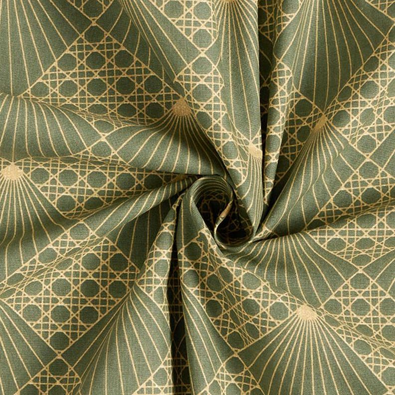 Tissu en coton Cretonne Maille viennoise – roseau,  image number 3