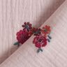 Tissu double gaze de coton Fleurs brodées | Poppy Fabrics – vieux rose clair,  thumbnail number 4