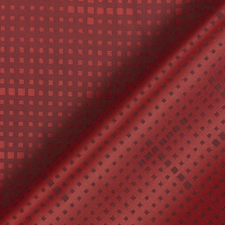Tissu de doublure Jacquard Petites boîtes irrégulières – carmin,  image number 4