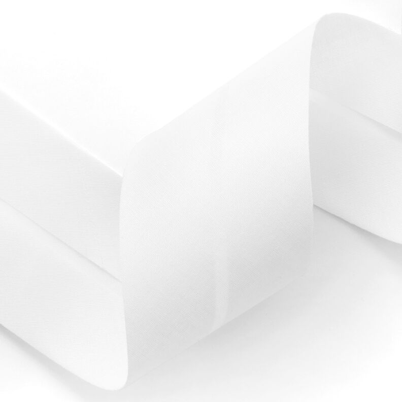 Biais Polycotton [50 mm] – blanc,  image number 2