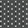 Tissu en coton Cretonne Étoile graphique – noir,  thumbnail number 1